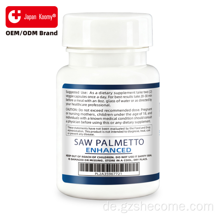 Shecome Prostate Support 30 Kapseln Saw Palmetto Enhanced
